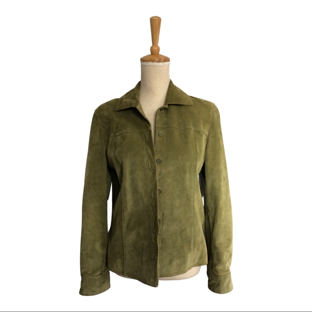 Green Leather Coat